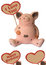 Free Funny Pig With Heart Stock Photo - 1376320