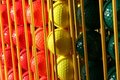 Free Miniature Golf Balls In A Rack Royalty Free Stock Image - 1381176