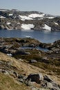 Free Mountain Lake And Permafrost Royalty Free Stock Photography - 1382067
