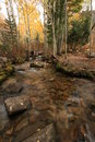 Free Creek In Fall With Aspens 8 Stock Images - 1391674