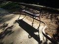 Free Backlight Bench Royalty Free Stock Photo - 1393115