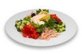 Free Shrimp Salad With Vegetables Stock Photos - 1407363