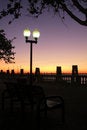 Free Pier Park Sunset Stock Photo - 1417470