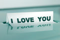 Free I LOVE YOU Message Concept Royalty Free Stock Photo - 1431535