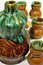 Free Ceramic Liquor Bottle & Shot Glasses Stock Photos - 1439753