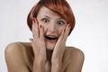 Free Red Woman With Studio Stock Images - 1454754