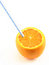 Free Orange Juice Drunk Directly From The Fruit Royalty Free Stock Photography - 1458817
