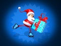 Free Santa Claus Skating Stock Images - 1462704