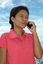 Free Beautiful Girl Talking On Mobile Phone Stock Photo - 1462920