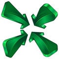 Free Green Arrow Collection Royalty Free Stock Images - 14605919