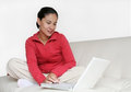 Free Lady And Laptop Stock Images - 1474534