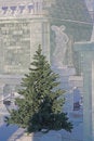 Free Fir-tree And Ice Sculpture Royalty Free Stock Photography - 1478907