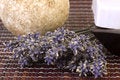 Free Dried Lavender Bunch And Soap Royalty Free Stock Photography - 1479457