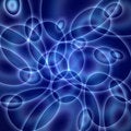 Free Blue Circles On A Dark Background Royalty Free Stock Photography - 14763287