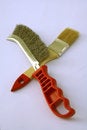 Free Painting Brush And Metal Brush Royalty Free Stock Photo - 1484305