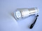 Free Silver Metallic Flashlight On Blue Background Royalty Free Stock Images - 1483939