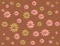 Free Rose And Brown Flower On Brown Background Stock Photo - 14847430