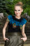 Free Girl In Blouse With Peacock Feathers Posing Royalty Free Stock Photos - 14861438