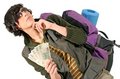 Free Woman With A Backpack Royalty Free Stock Image - 1495916