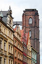 Free Church Behind The Houses Royalty Free Stock Images - 155459