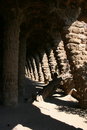 Free Gaudi S Park Guell In Barcelona - Pathways And Columns Archways Stock Photography - 1503792