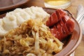 Free Frankfurters With Cabbage. Stock Photo - 1515550