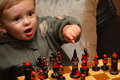 Free Young Boy Playing Chess Stock Photography - 1546992
