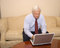 Free Senior Working On Laptop Stock Image - 1545021