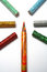 Free The Multi-colour Pencil Is Surrounded By Brilliant Color Pencils Royalty Free Stock Photography - 1547087