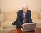 Free Senior Businessman On Laptop Royalty Free Stock Photos - 1548198