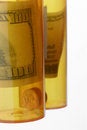 Free Medicine Vials & Hundred Dollar Bills Royalty Free Stock Photo - 1557825