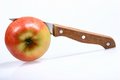 Free Apple And Knife Stock Photography - 1558442