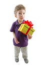 Free Toddler With Present Stock Photos - 1559393