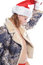 Free Sexy Girl In Santa Cap Stock Images - 1567114