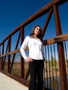 Free Woman On A Bridge Stock Image - 1579401