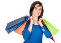 Free Girl With Shopping Bags Royalty Free Stock Image - 1579496
