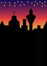 Free Skyline By Night Royalty Free Stock Images - 1593299