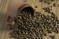 Free Cup Filled With Coffee Beans Royalty Free Stock Photo - 1594505