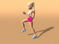Free Fitness Girl Running Royalty Free Stock Photos - 1595328