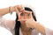Free Beauty Eastern Girl Look Finger Frame Stock Image - 1591671