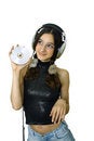 Free Girl With Headphones Stock Images - 1600314
