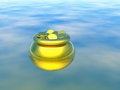 Free Gold Pot With Gold. 3D Royalty Free Stock Image - 1619856