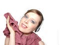 Free Girl With Headphones Royalty Free Stock Photography - 1647227