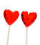 Free Two Heart Shaped Lollipops For Valentine Stock Images - 1663404