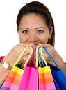 Free Asian Girl With Shopping Bags Stock Photos - 1676143