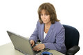 Free Female Executive Working Late Stock Photo - 1683070