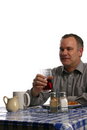 Free Man In Diner Having Lunch Royalty Free Stock Image - 1686896