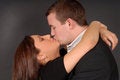 Free Attractive Young Couple In Each Others Arms Kissing Royalty Free Stock Photo - 1686985