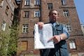 Free Man In Front Of Ruined House Stock Photography - 1689152