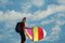 Free Girl Flying A Kite Stock Image - 1680611